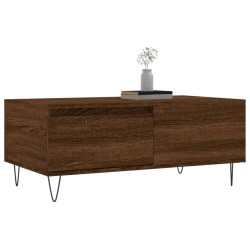 Table basse Chêne marron 90x50x36,5 cm Bois d'ingénierie 