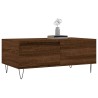 Table basse Chêne marron 90x50x36,5 cm Bois d'ingénierie 