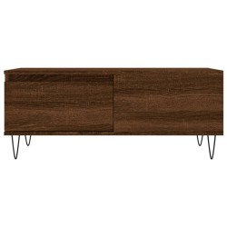 Table basse Chêne marron 90x50x36,5 cm Bois d'ingénierie 
