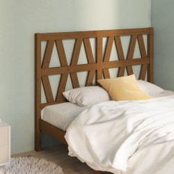 Tête de lit Marron miel 146x4x100 cm Bois massif de pin 