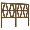 Tête de lit Marron miel 146x4x100 cm Bois massif de pin 