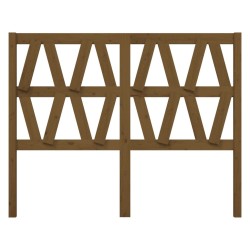 Tête de lit Marron miel 146x4x100 cm Bois massif de pin 