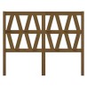 Tête de lit Marron miel 146x4x100 cm Bois massif de pin 
