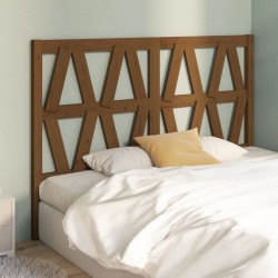 Tête de lit Marron miel 146x4x100 cm Bois massif de pin 