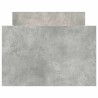 Cadre de lit sans matelas gris béton 90x190 cm 