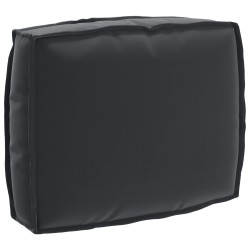 Ensemble de coussins de palette 2 pièces en tissu Oxford noir 