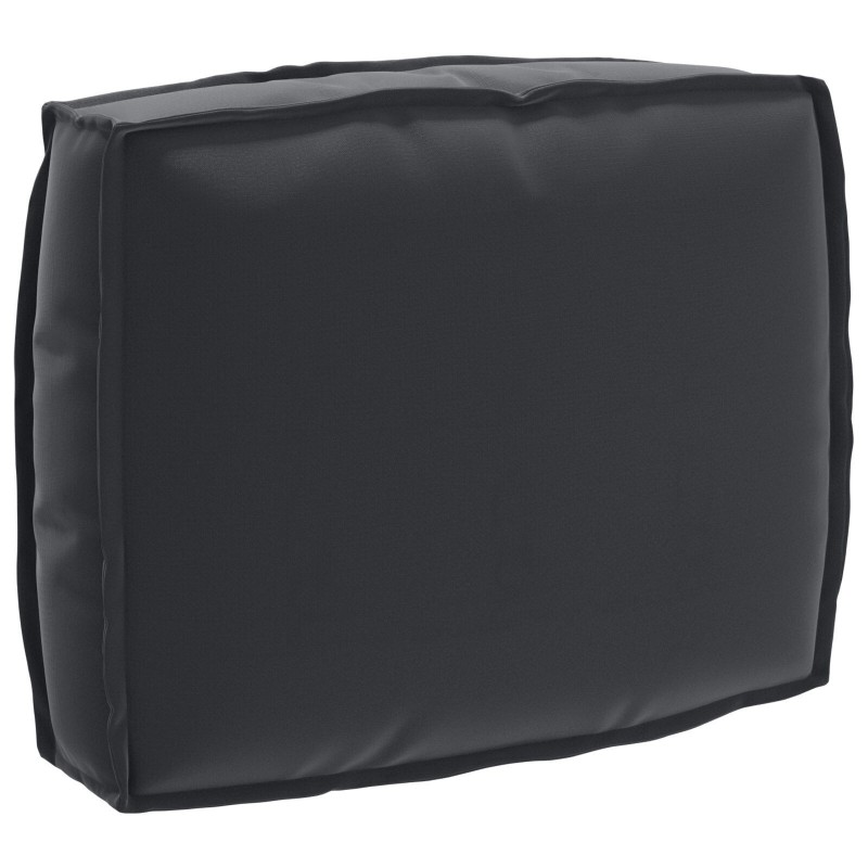 Ensemble de coussins de palette 2 pièces en tissu Oxford noir 