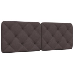 Coussin de tête de lit marron foncé 140 cm tissu 