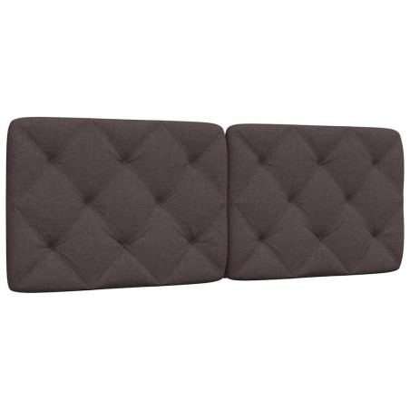 Coussin de tête de lit marron foncé 140 cm tissu 