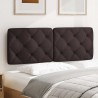 Coussin de tête de lit marron foncé 140 cm tissu 