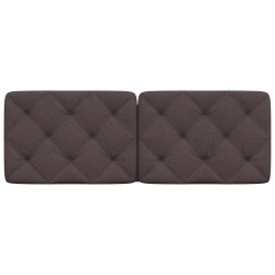 Coussin de tête de lit marron foncé 140 cm tissu 