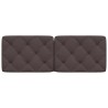 Coussin de tête de lit marron foncé 140 cm tissu 