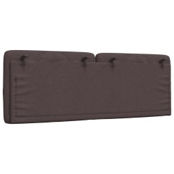 Coussin de tête de lit marron foncé 140 cm tissu 