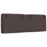 Coussin de tête de lit marron foncé 140 cm tissu 