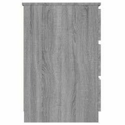 Bureau Sonoma gris 140x50x77 cm Bois d'ingénierie 