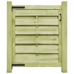 Portillon Bois de pin imprégné 100x100 cm Vert 