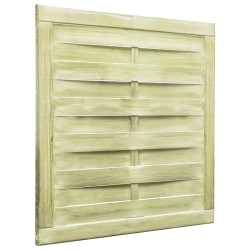 Portillon Bois de pin imprégné 100x100 cm Vert 