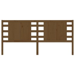 Tête de lit Marron miel 206x4x100 cm Bois massif de pin 