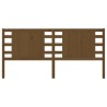 Tête de lit Marron miel 206x4x100 cm Bois massif de pin 