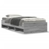 Cadre de lit sans matelas sonoma gris 90x190 cm 