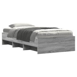 Cadre de lit sans matelas sonoma gris 90x190 cm 