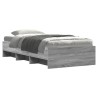 Cadre de lit sans matelas sonoma gris 90x190 cm 