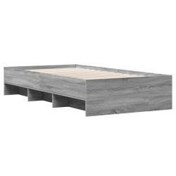 Cadre de lit sans matelas sonoma gris 90x190 cm 