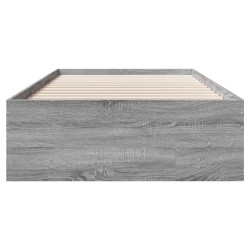 Cadre de lit sans matelas sonoma gris 90x190 cm 