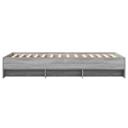 Cadre de lit sans matelas sonoma gris 90x190 cm 