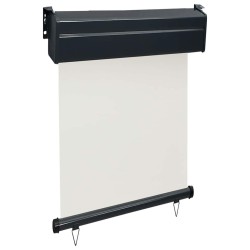Auvent latéral de balcon 65x250 cm Crème 
