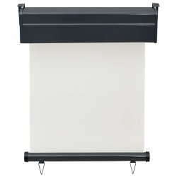 Auvent latéral de balcon 65x250 cm Crème 