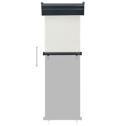 Auvent latéral de balcon 65x250 cm Crème 