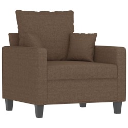 Fauteuil Marron 60 cm Tissu 