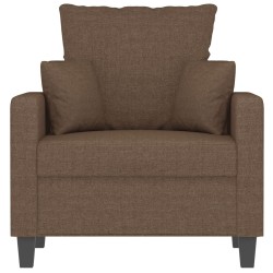 Fauteuil Marron 60 cm Tissu 
