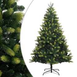 Sapin de Noël artificiel à charnières avec support 210 cm 