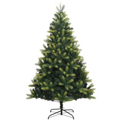 Sapin de Noël artificiel à charnières avec support 210 cm 