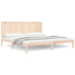 Cadre de lit sans matelas 200x200 cm bois massif de pin 