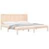 Cadre de lit sans matelas 200x200 cm bois massif de pin 