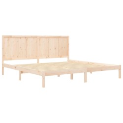 Cadre de lit sans matelas 200x200 cm bois massif de pin 