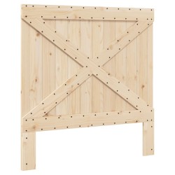 Cadre de lit sans matelas gris 100x200 cm bois massif de pin 