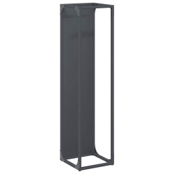 Portant de bois chauffage anthracite 25x25x100 cm 