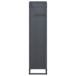 Portant de bois chauffage anthracite 25x25x100 cm 