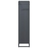 Portant de bois chauffage anthracite 25x25x100 cm 