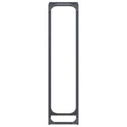 Portant de bois chauffage anthracite 25x25x100 cm 