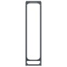 Portant de bois chauffage anthracite 25x25x100 cm 