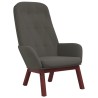 Chaise de relaxation Gris foncé Velours 
