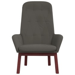 Chaise de relaxation Gris foncé Velours 