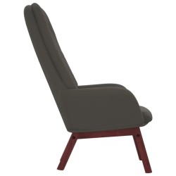 Chaise de relaxation Gris foncé Velours 