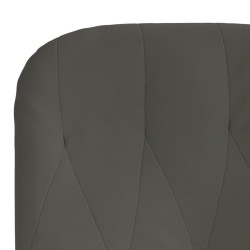 Chaise de relaxation Gris foncé Velours 