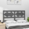 Tête de lit Gris 145,5x4x100 cm Bois massif de pin 